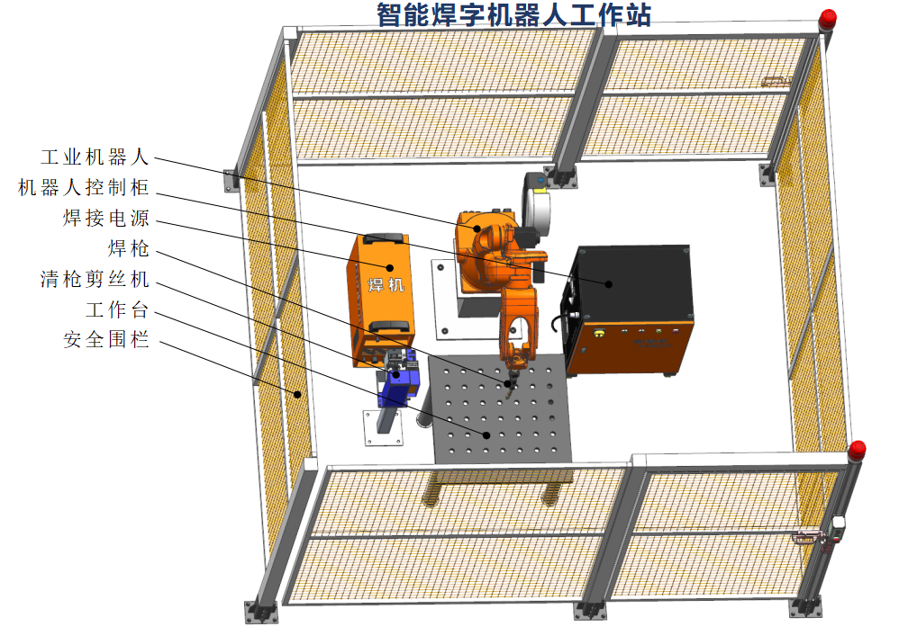 智能焊字機器人工作站